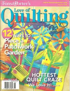 Fons & Porters Love of Quilting Magazine May June 2005  
