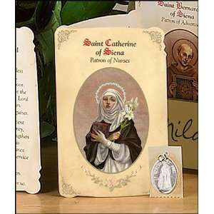  St Catherine of Siena (Patron Saint of Nurses) Holy Card 