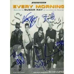 Sugar Ray Entire Band Signed Sheet Music