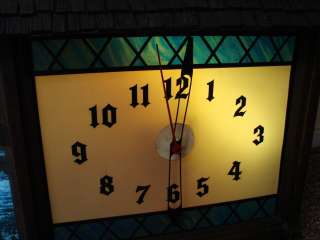 Hamms LIGHTED MOTION BEER SIGN Wall Clock Back Bar Illuminated Display 