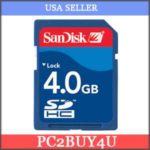 4GB SD MEMORY CARD FOR GARMIN NUVI GPS 255W/265WT/755T  