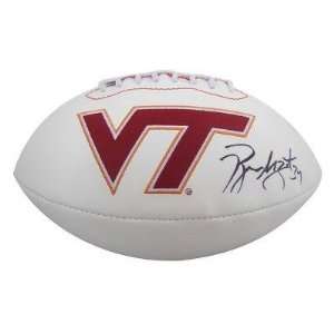  Ryan Williams Signed Virginia Tech Logo Football GAI 