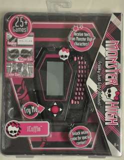 Monster High ICOFFIN handheld Play 25+ Games Text New  
