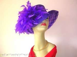 Purple Essence Hat Apparel Sunday Easter First Lady Hat  