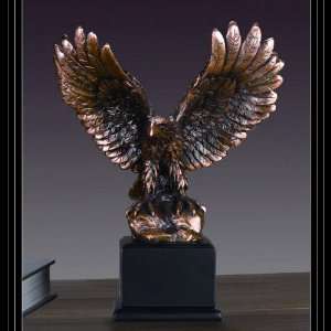  Bronze Eagle Sculpture 9.5 Tall x 7 Wide Everything 