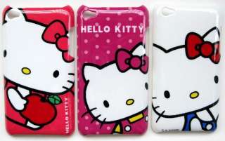   Red Appple Hello Kitty Hard Back Cover Case For Ipod touch 4 4G  