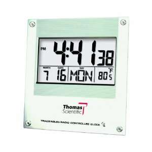 Thomas 1076 Traceable Digital Radio Atomic Wall Clock with 2 1/4 High 