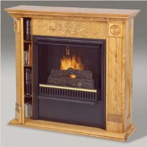    Real Flame Stafford Oak Bookcase Gel Fireplace