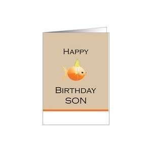  Happy Birthday Son Goldfish Party Hat Its Ofishial 