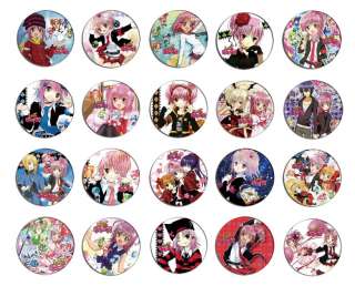 SHUGO CHARA しゅごキャラ anime pin button BADGE / MAGNET SET 