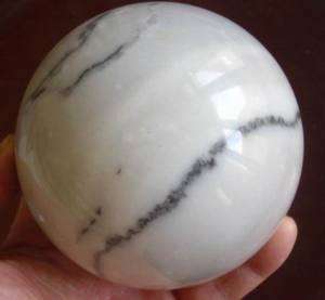 Natural offwhite Jasper Crystal Sphere Healing 3.5LB  