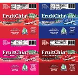 FruitChia All Natural / Real Fruit & Chia Seed Bar With Omega 3. 4 