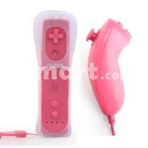 Remote with Motion Plus & Silicone Sleeve + Nunchuk Controller for Wii 