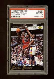 1992 93 MICHAEL JORDAN UD ALL NBA PSA 10 RARE POP 4  