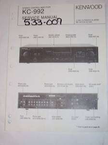Kenwood Service Manual~KC 992 Control Amplifier  