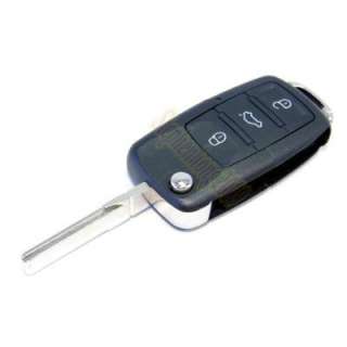   Uncut Flip Remote Car Key Shell Case Blank Blade FOR VW Volkswagen