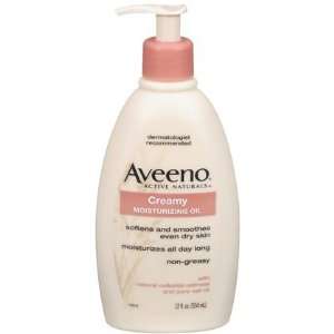  Aveeno Creamy Moisturizing Oil Body With Pump Top 12 oz 