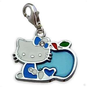   Hello Kitty with Apple #9380, bracelet Charm  Phone Charm Jewelry