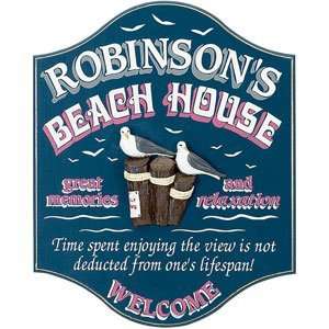 Personalized Beach House Welcome Sign