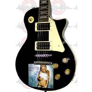 BRITNEY SPEARS AUTOGRAPHED 12 STRING SIGNED GUITAR