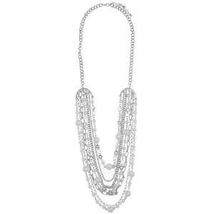  Capelli New York 28 Multi Layered Chain & Pearl Necklace 