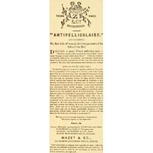  1873 Ad Mazet & Co Antipelliculaire Hair Loss Treatment Hair 