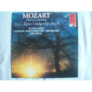   ILANA VERED Mozart Piano Concertos 21 / 23 Uri Segel LP Ilana Vered