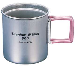 Evernew Titanium Double Wall 300ml Mug / Cup with Lid  