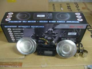 Motorcycle  FM radio system W/ 3 inch speakers sd cr  