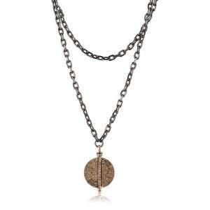 Paige Novick Tahoe Layered Chain Medallion Necklace