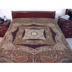  Sartaj Cashmere Indian Bedspread Bedding Throw Blanket 