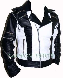 Micheal Jackson B&W PEPSI advert Vintg leather jacket  