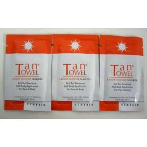  TanTowel Half Body CLASSIC   3 Pack (For FAIR to Medium 