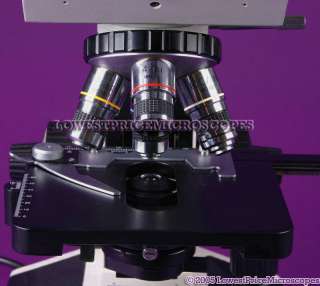 Compound light microscope for use with viewing biological specimens on 