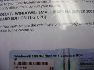MICROSOFT WINDOWS SBS 2003 R2 5 CAL MS SMALL BUSINESS SERVER  