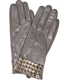   leather studded cuff glove  