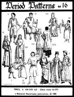 14 Medieval Tunics/Dresses ~ Adult & Child 16 54 Chest  