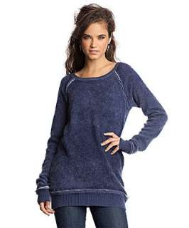   #307337703 blue paint overdye cashmere boyfriend crewneck sweater