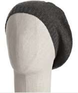 Portolano charcoal cashmere knit beret style# 306984806