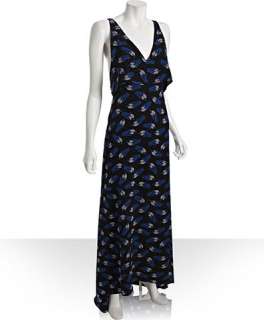 Diane Von Furstenberg night clouds silk Therese maxi dress