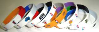 NBA Basketball Team Silicone Bracelet Multi Color Sport Club Rubber 