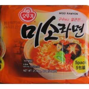 Ottogi Miso Beef and Soybean Paste Flavored Ramen , 4.23 ounce 