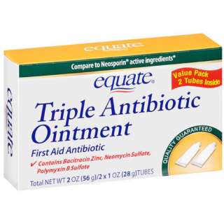 Equate Triple Antibiotic Ointment w/pain Neosporin 2pk  