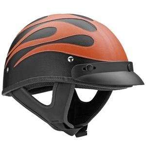  Vega XTS Leather Helmet   X Large/Flames Automotive