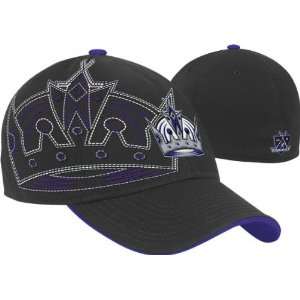  Los Angeles Kings Big and Little Logo Flex Fit Hat Sports 