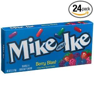 Mike and Ike Berry Blast Candy, 5 Ounce Boxes (Pack of 24)  
