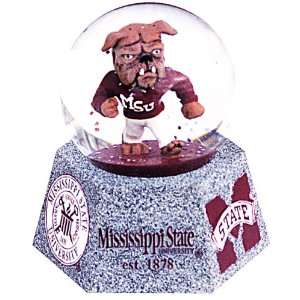  Mississippi State Bulldogs Musical Mascot Water Snow Globe 