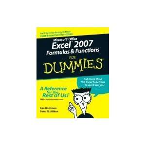   Microsoft Office Excel 2007 Formulas & Functions for Dummies [PB,2007