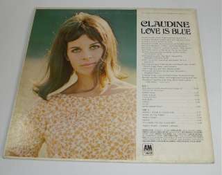 CLAUDINE LONGET SET OF 2 VINYL LP RECORDS LOVE IS BLUE & CLAUDINE 1967 