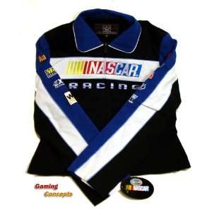  Nascar Racing Ladies Womens Twill Jacket Coat Size S Small 